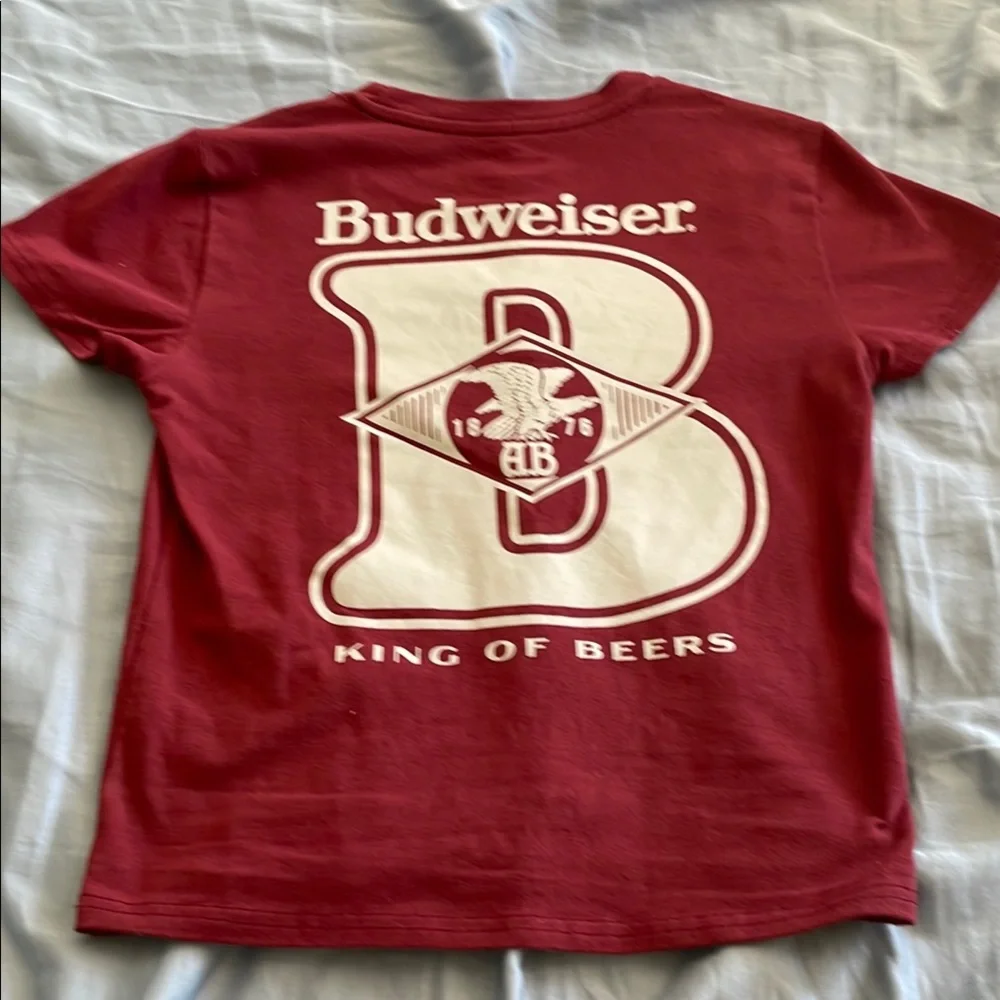 Budweiser Kids Red T-Shirt - Picture 4 of 5